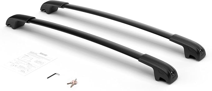 300LBS Roof Rack Cross Bars Lockable for 2013-2018 RAV4, Aluminum Car Cargo Crossbars Rooftop Luggage Kayak Bicycles Canoe Carrier