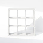 Furinno Cubic Closet Organizers and Storage, 9-Cube Closet Organizer, Open Shelf Closet Storage, Extra Thick Frame for Wardro