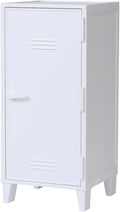 TENMA White Retro Locker-Shaped Storage Box, Fits Peg Cabinet, Vertical Storage, Easy Assembly, No Tools Required, Size: 14.0