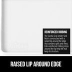 GORILLA GRIP Waterproof Silicone Under Sink Mat with Raised Lip for Kitchen and Bathroom, 46 x 22 in, Cabinet Shelf Liner Sta