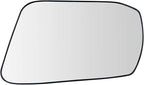 TRQ Driver Side Mirror Glass with Backing Plate Non-Heated Snap On Fits 2013-2018 Nissan Altima NI1324108