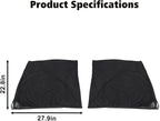 Front Window Sun Shade Covers Elasticized Breathable Mesh Car Side Window Screens Net UV Protection Sunshade for Jeep Wrangler TJ JK JL & Gladiator JT 1997-2024,2PCS