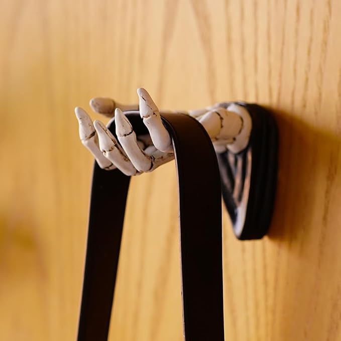 Halloween Skeleton Hand Ring Holder Wall Mounted Key Holder Organizer Multifunctional Wall Hooks for Hanging Keys Jewelry Bra