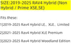 EKR Rav4 Seat Covers Custom Fit for Toyota Rav4 (Only Hybrid) 2019-2025 LE,XLE,XLE Premium,Limited,Woodland Edition, Leather 