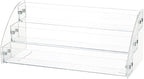 Medicine Organizer 3-Tier Pill Bottles Holder Rack Acrylic Display Sealed Vials Organizer for Medicine Bottles Oval Pharmacy 