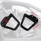 2 Pcs Seat Belt Shoulder Guides Loops Compatible with Chevrolet Camaro Firebird 1993-2003 Ebony Black Replacement 16817202 16817203