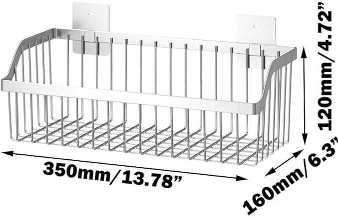 Hanging Kitchen Baskets, Storage Spice Shelf, Wall Mount Storage Baskets, SUS304 Stainless Steel Basket for Kitchen, Bathroom