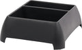 Heavy Duty Storage Organizer for Vehicle Trunk, Garage, Under Sink Organizer, Recycled Plastic, Made in USA (Black)