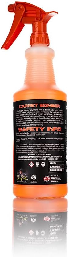 P & S PROFESSIONAL DETAIL PRODUCTS - Carpet Bomber Carpet and Upholstery Cleaner; Citrus-Based Cleaner Dissolves Grease and L