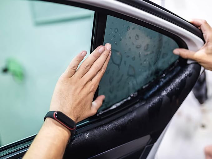 Rvinyl Window Tint Kit Compatible with Ford F-150 2009-2014 4 Door - Black 35% - Single Ply No Bubble Film - Do it Yourself Vehicle Rear Windshield Precut Kit