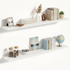 Vivelove 10 in Deep Floating Shelves for Wall, 55" x 10.2" x 1.5" Shelves for Room Wall Mounted, 1.5 Inch Thick Shelf for Bat