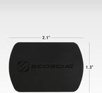 Scosche MagicMount Replacement Metal Plate Kit, Large Metal Plates with Strong Adhesive for Car Magnet Phone Mount Magnetic Cell Phone Holder, Universal Fit with All Devices and Cases, Black, 2-Pack