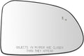 TRQ Passenger Side Mirror Glass Heated Blind Spot Convex For Factory Equipped Mirrors Only Compatible with 2019-2020 Hyundai 