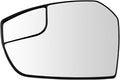 TRQ Driver Side Mirror Glass Snap On Clear Compatible with 2017-2019 Ford Escape FO1324172