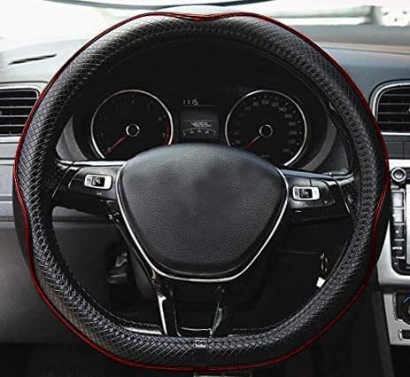 Mayco Bell Flat Bottom Steering Wheel Cover Anti-Slip,Safety,Soft,Breathable,Durable,Full Surround,Comfortable Grip Microfibe