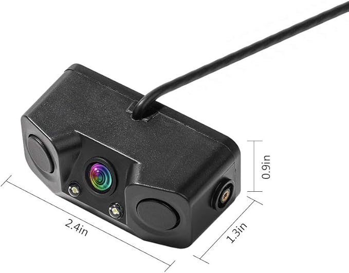 3in1 Backup Camera Kits, 170° Angle Car Rear View Parking Reversing Security Camera with One Buzzer,Two Radar Sensor HD Night Vision Waterproof for Truck SUV Van RV ect BC005