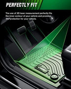VIWIK Car Floor Mats for Toyota Tacoma 2005-2015, Automotive All Weather Floor Liners for Toyota Tacoma, TPE Rubber Car Mats Front & Rear Non-Slip Odorless