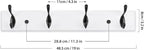 Badiano Wooden Coat Rack, Wall-Mounted Organizer for Closet, Entryway, Hallway, Foyer, Bedroom, Heavy Duty Double Hooks for H