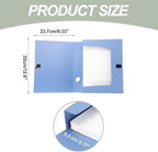 M&G File Organizer Box, Blue A4 Plastic Storage File Boxes File Folder Document Boxes Cabinet Archives Cases Boxes with Lid f