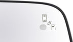 TRQ Passenger Side Heated Mirror Glass with Blind Spot Detection Compatible with 2015-2017 Ford Expedition, 2015-2017 Lincoln