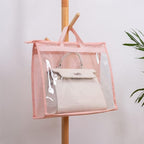 CINPIUK Handbag Dust Bags Clear Purse Storage Organizer for Closet Small to Extra Large Handbags Dust Free Bags Hanging Zippe