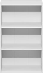 Furinno Basic Book Shelf, 3-Tier Bookshelf, Cube Storage Organizer Bookcase with Open Shelf, 7 x 17 x 26, for Living Room, Be