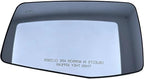 Replacement Driver Left Side Mirror Glass Heated with BLIS(BLind Spot Light) and Back Plate for Chevrolet Silverado GMC Sierra from 2019 to 2023