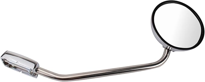 TRQ Driver Passenger Side Hood Mounted Mirror Manual Chrome Housing Compatible with 2013-2025 Kenworth T680