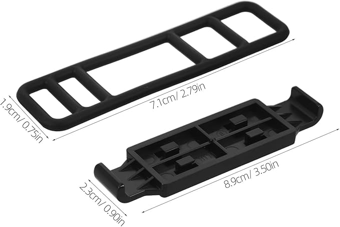 BETOOKY 4pcs Vehicle Rearview Mirror Mount Buckle: Dash Cam Holder Bracket with Strap - Car Camera Mount Base Driving Recorder Accessories Replacement