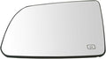 TRQ Driver Side Mirror Glass Heated Compatible with 2008-2017 Toyota Sequoia 2007-2020 Tundra TO1324107