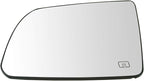 TRQ Driver Side Mirror Glass Heated Compatible with 2008-2017 Toyota Sequoia 2007-2020 Tundra TO1324107