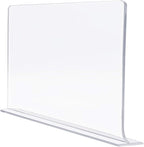 Sorbus Acrylic Adhesive Shelf Divider Organizers, w/Self Adhesive Tape, Great for Closet Organization, Clothes, Linens, Purse
