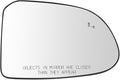 TRQ Passenger Side Mirror Glass Heated Blind Spot Convex Compatible with 2019-2020 Hyundai Santa Fe HY1325134 HY1325135