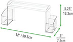 mDesign Small 2-Tier Plastic High-Rise Bathroom Cabinet Organizer - Vitamin Bottle, Medicine, Makeup Storage Shelf for Sink, 