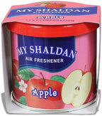 Auto Dynasty Pack of 6 My Shaldan Japanese Car Cup-Holder Natural Air Freshener Cans, (Apple Scented)