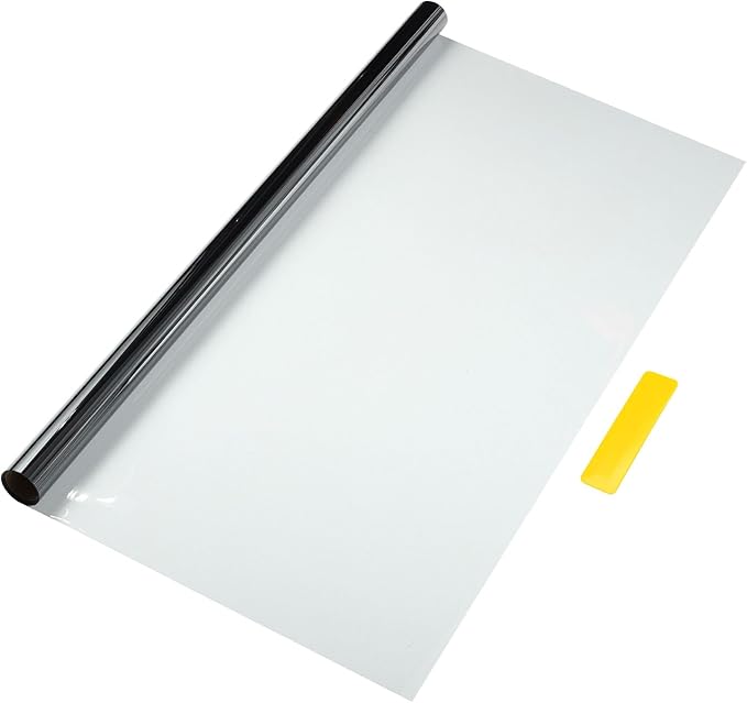 Motoforti Universal Car Window Tint Film Privacy Film 6.56 ft x 23.62 Inch Carbon 2PLY PET Gray 1 Pc VLT 70% IRR 20% URV 40%
