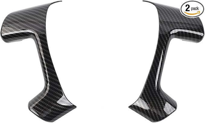 Linskip Steering Wheel Trim Covers Compatible with Avalanche/Suburban/Tahoe/Traverse/Silverado 1500 2500HD 3500HD & Yukon/Sierra & Cadillac Escalade 2007-2013, Interior Accessories Carbon Fiber