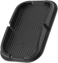 Car -Slip Mat, Multifunctional Rubber Non-Slip Dashboard Mat, Black, Medium, Holds Smartphones, Mapping, Universal Fit