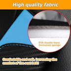 2 Pack Seat Belt Shoulder Pads for Kia K3 Cerato 2021-2024 GT, Carbon Fiber Texture Strap Cover Breathable Interior Protection Cushion Accessories Kit,Blue