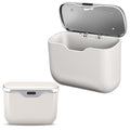 Car Trash Can with Lid, Leakproof Auto Garbage Bin, Waterproof Car Trash Bag Holder with PU Leather Top for Back of Seat/Door, Fit for SUVs, Sedans, Trucks Beige