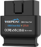 Veepeak OBDCheck BLE+ Bluetooth OBD II Scanner for iOS & Android, Car Check Engine Code Reader Wireless OBD Diagnostic Scan