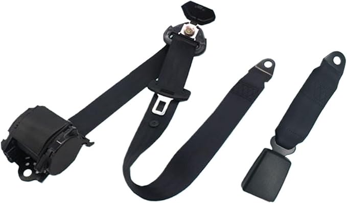 Universal Retractable Seat Belts Kit for EZGO TXT RXV Drive Club Truck Go-Kart ATV UTV Vehicles Gray