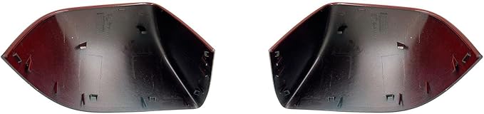Compatible with Tesla Model 3 Side Mirror Cover Replacement 2017 2018 2019 2020 2021 2022 2023 2024, Left & Right Side Rearview Mirror Cover Cap for Model 3 Accessories(red) 2pcs