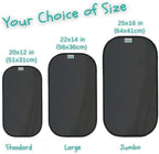 Car Window Shades - Certified 99.79% UVA & 99.95% UVB Sun Protection. Award Winning car Sun Shade for Side Windows. 4 Pack Transparent Shades 22" x 14" - Car Accessories Interior by Kinder Fluff