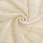 BATTILO HOME Large Cream Throw Blanket with Fringe, End of Bed Throw Blankets White,Spring Throw Blanket for Couch Sofa Indoo