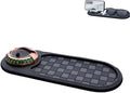 Multifunctional Car Anti-Slip Mat, 360° Rotatable Phone Holder Dashboard Pad with Temporary Parking Number, Rotatable Car Ant