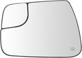 TRQ Driver Side Heated Mirror Glass with Backing Plate Compatible with 2019-2021 Ram 1500