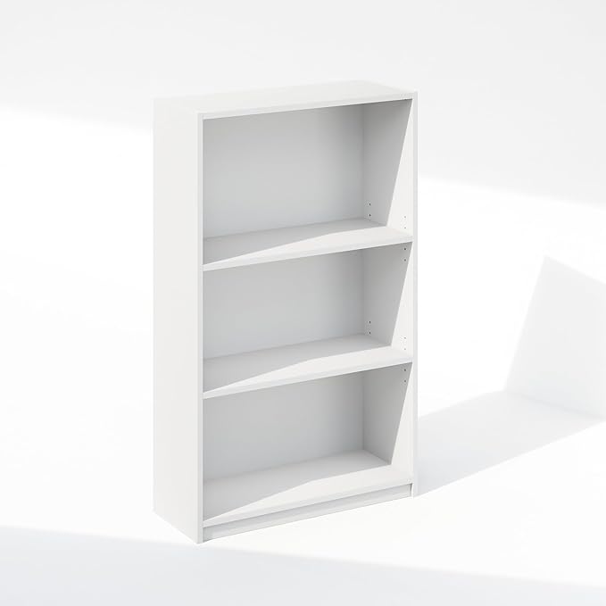 Furinno Reed Closet Organizers and Storage, 3-Tier Closet Organizer, Open Shelf Closet Storage, for Wardrobe, Bedroom, Living