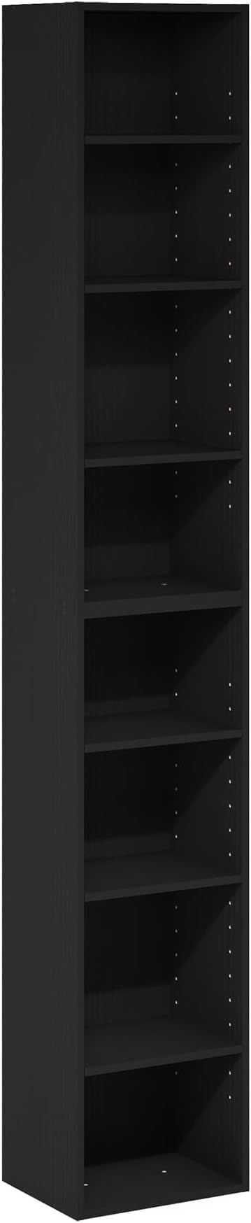 Furinno PASIR Book Shelf, 8-Tier Bookshelf, Bookcase with Open Shelf, 9.3 x 11.8 x 70.9, for Living Room, Bedroom, Home Offic