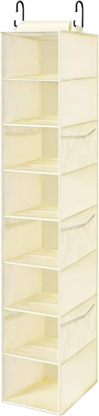 VERONLY Hanging Shoe Organizer for Closet with 8 Shelves,Mesh Pockets-Wider Hanging Shelves for Shoes,Clothes,Hats With Sturd